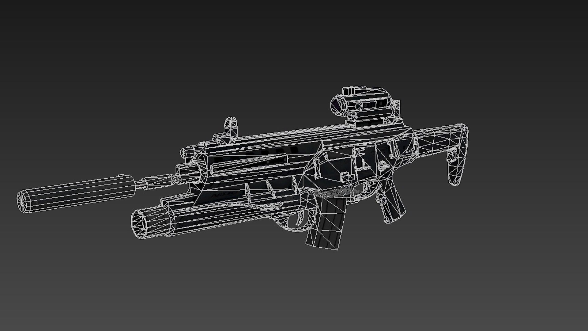 Beretta ARX 160A2 Pack Low-poly 3D model_9