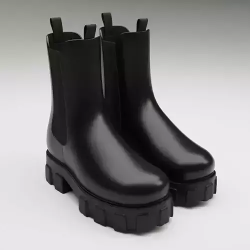 Prada monolith leather boots