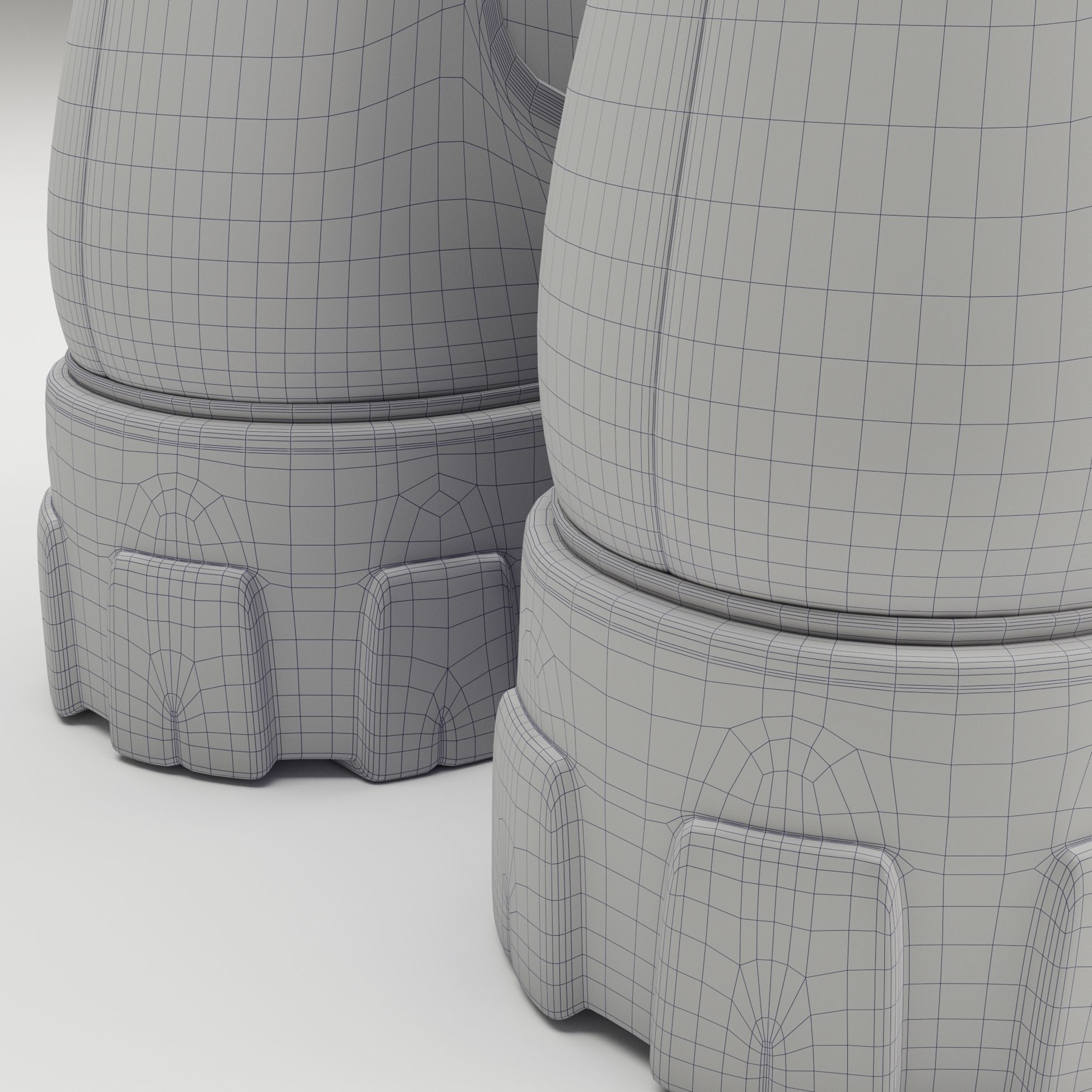 Prada monolith leather boots Low-poly 3D model_19