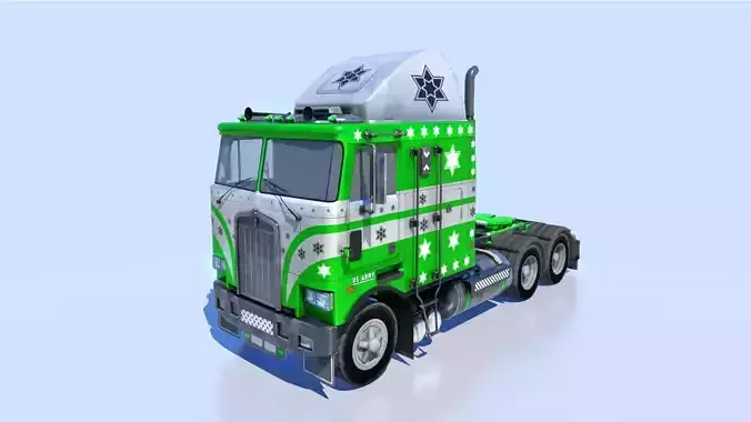 US Army Cargo Truck M35 Fully Rigged Model