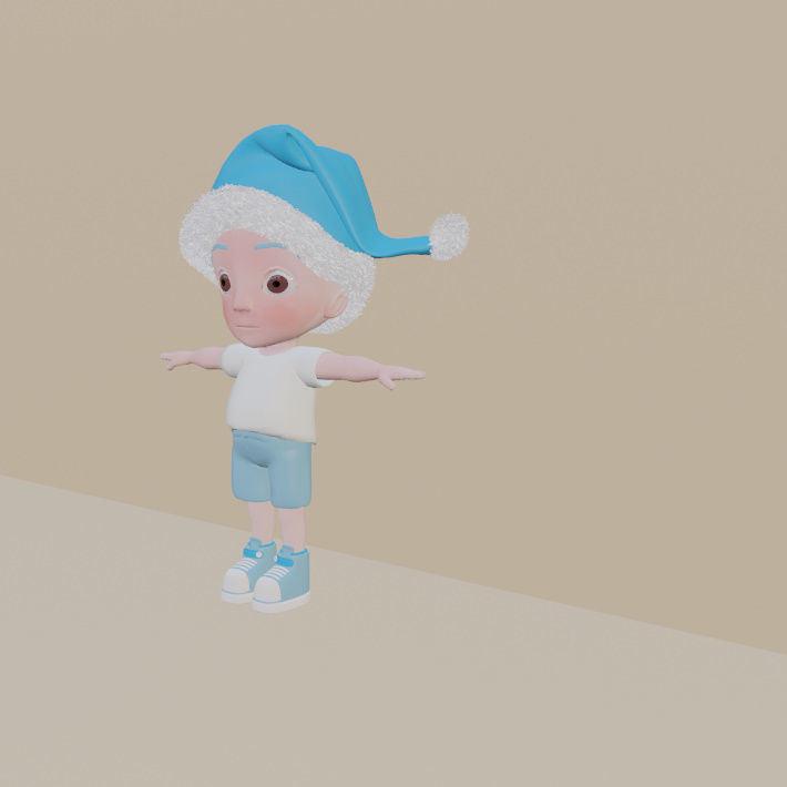 3d boy modal Free low-poly 3D model_8