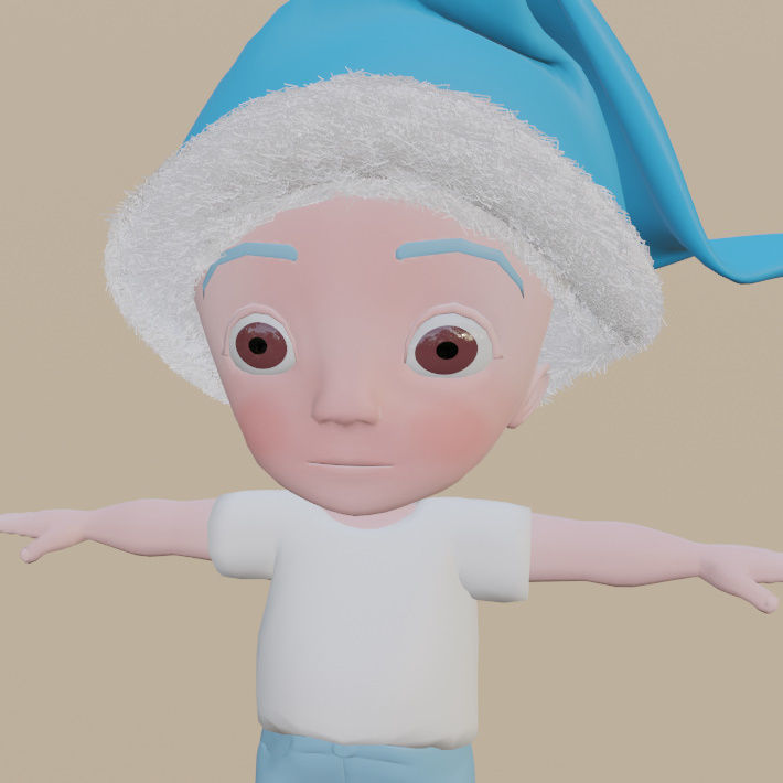 3d boy modal Free low-poly 3D model_17