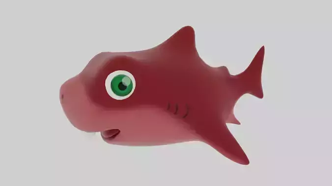 Baby Shark Low-poly 3D model