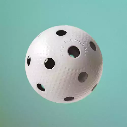 Accurate floorball ball 3D model