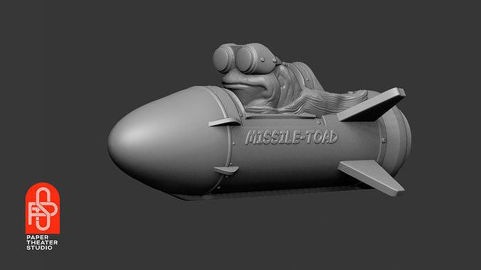 Missile Toad Holiday Ornament Free 3D print model