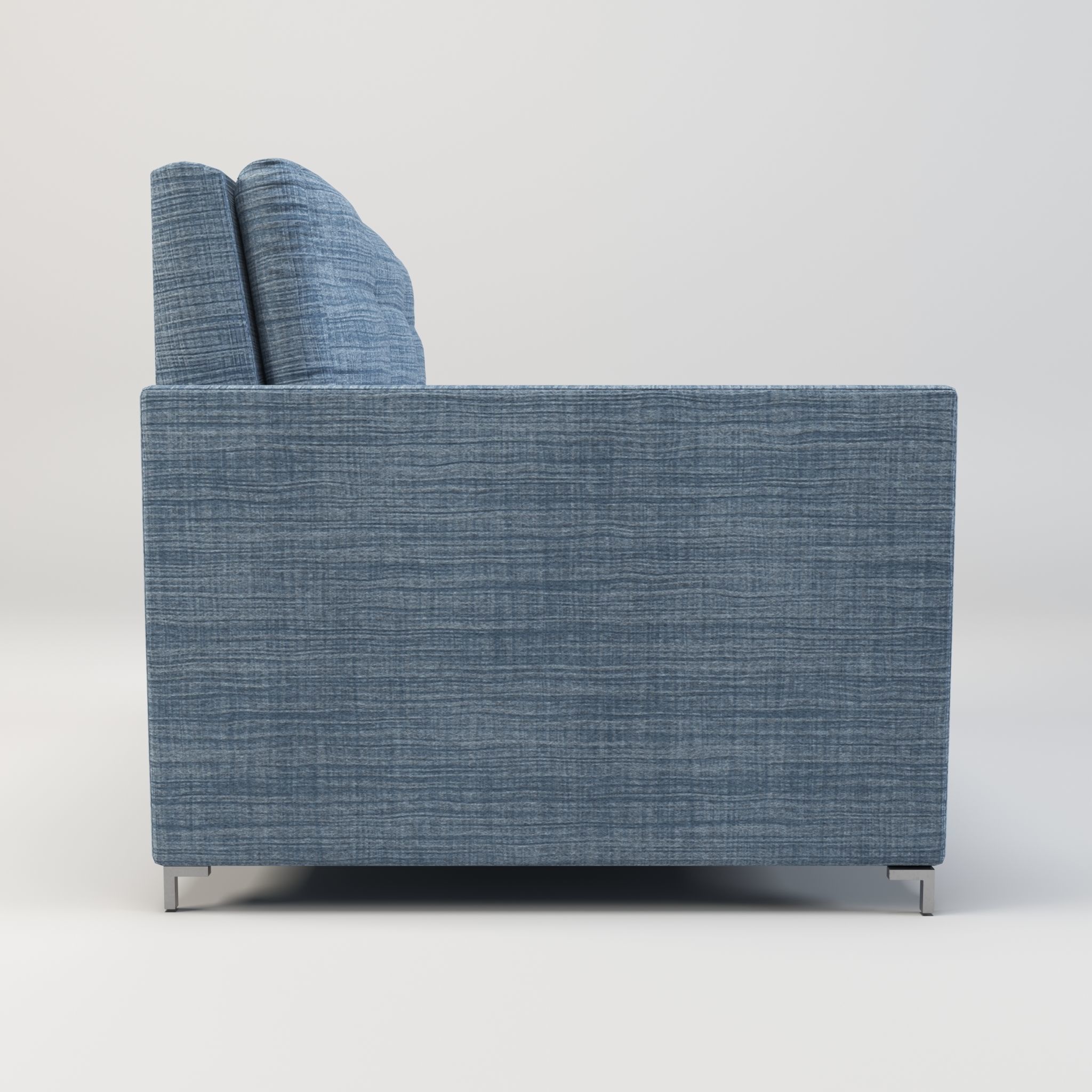 Simple classic modern modular sleeper sofa Low-poly 3D model_5