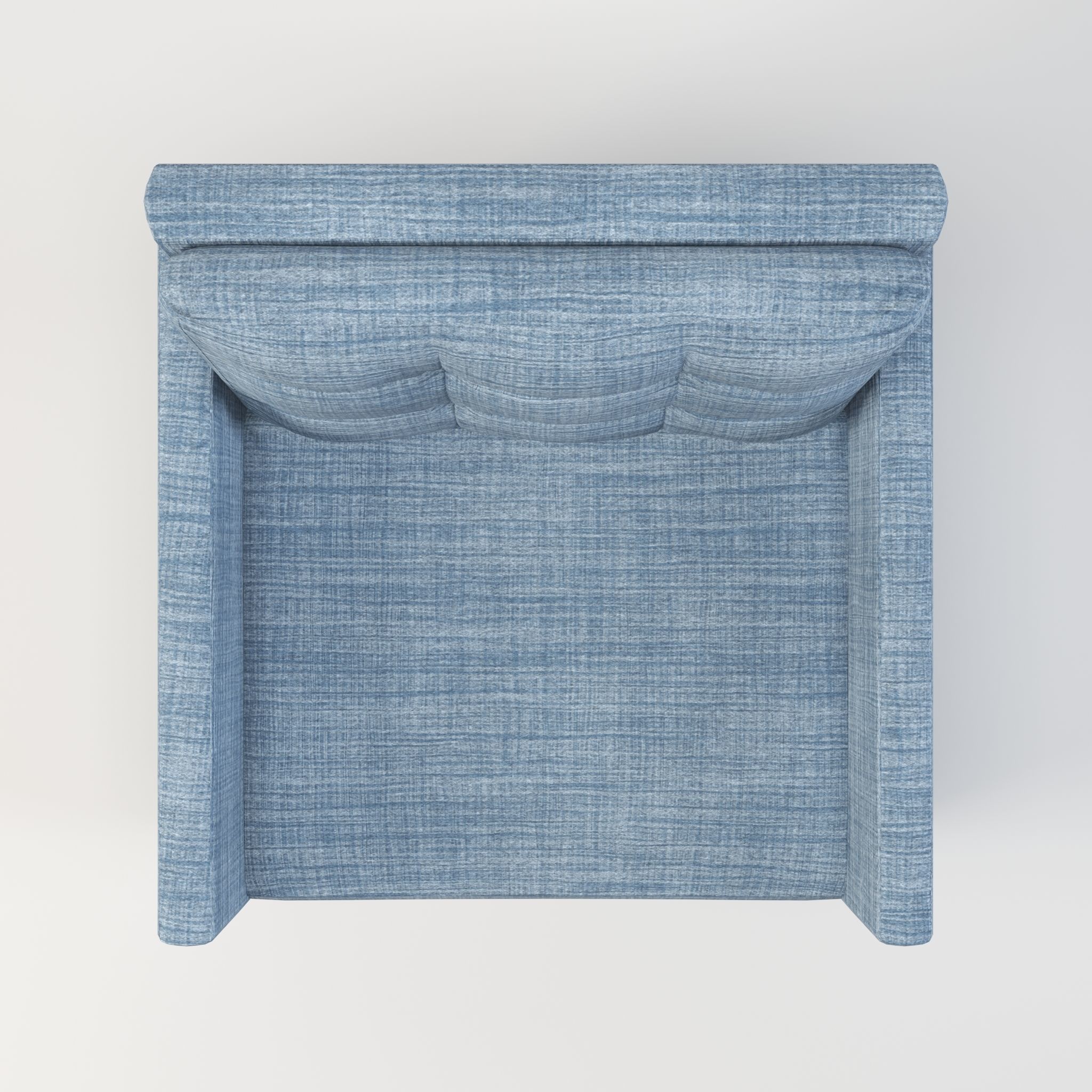 Simple classic modern modular sleeper sofa Low-poly 3D model_4