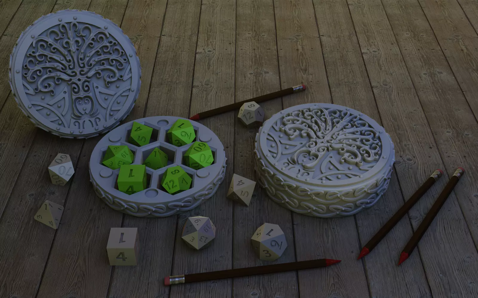 Yggdrasill Dice Holder 3D print model