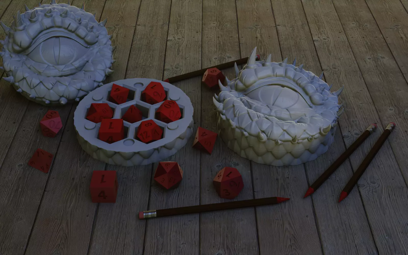 Dragon dice Holder 3D print model_0