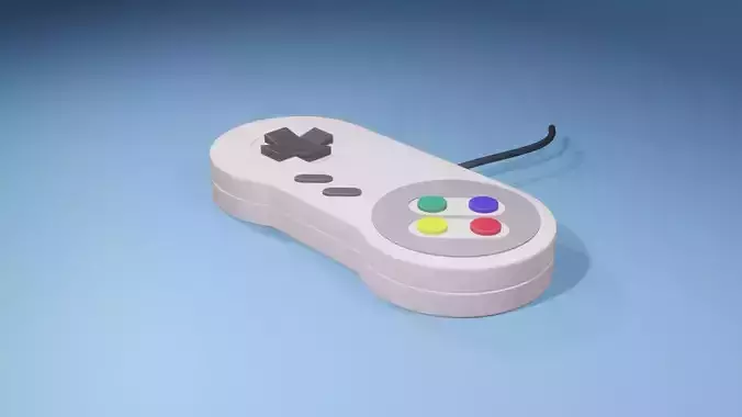 SNES Game Controller 3D model