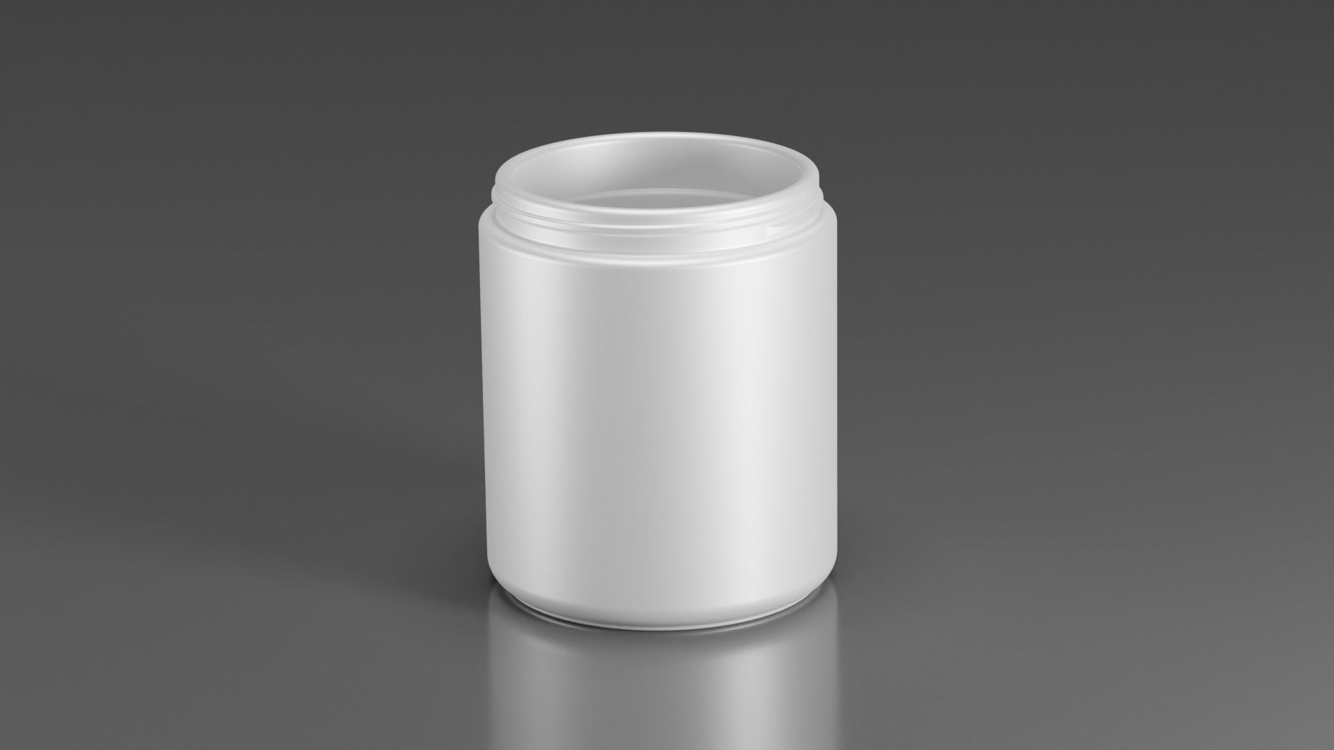 Plastic Jar 3D model_1