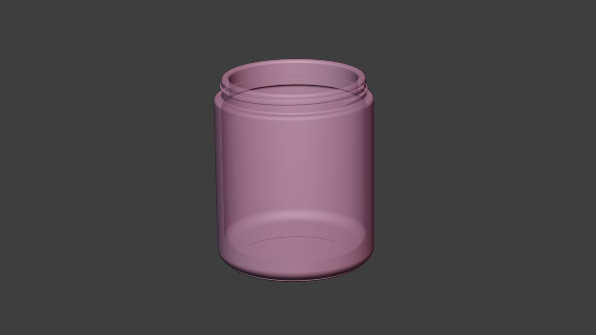 Plastic Jar 3D model_6