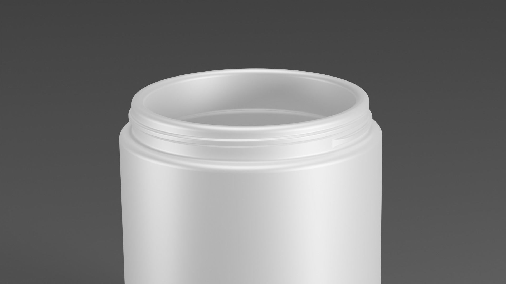 Plastic Jar 3D model_3