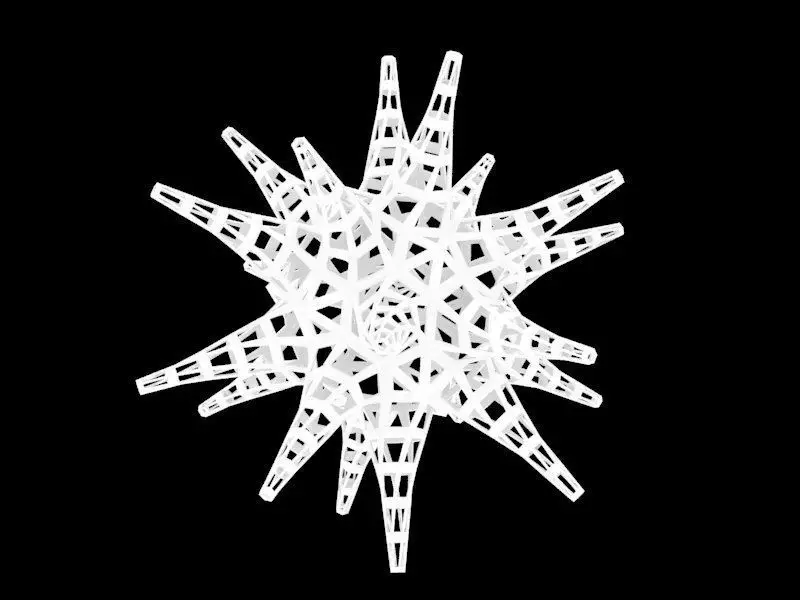 Christmas Star Ornament 3D print model_0