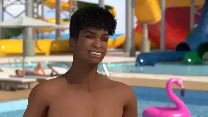 Light Skin Young Man Rigged for Modo