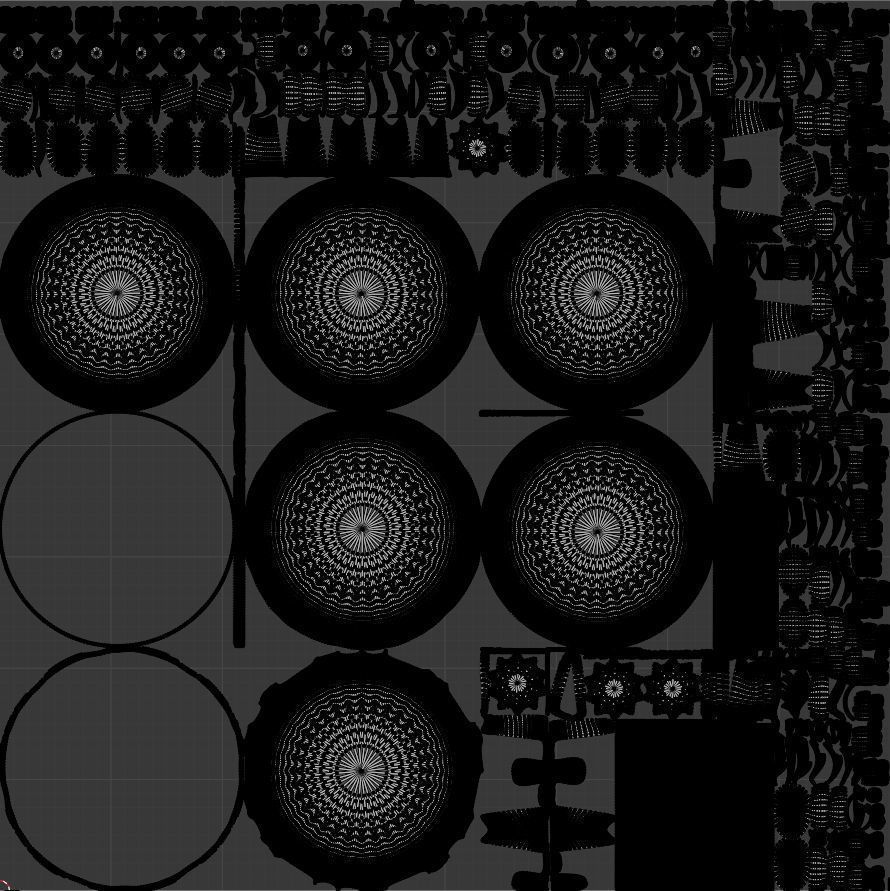 Choclate cake with cream and blueberry 3D model for 3D print 3D print model_18