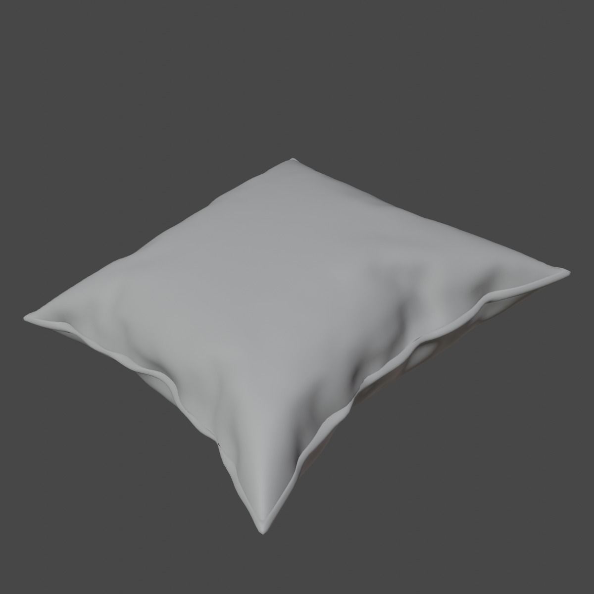 Fabric Pillow 2 Low-poly 3D model_15