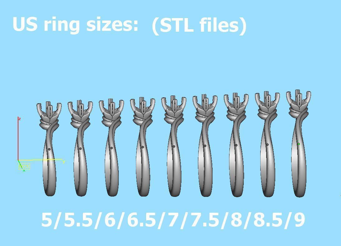 Bypass Solitaire Promise ring 30 pointer Engagement Ring 3Dmodel 3D print model_9