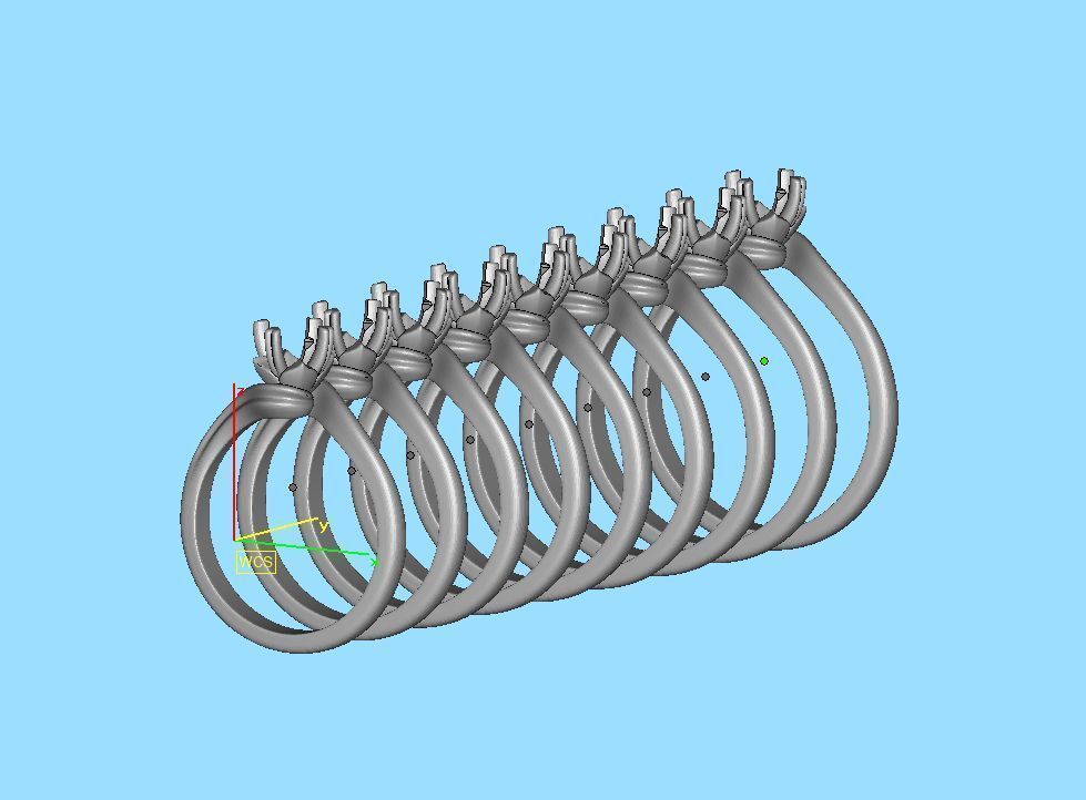 Bypass Solitaire Promise ring 30 pointer Engagement Ring 3Dmodel 3D print model_33