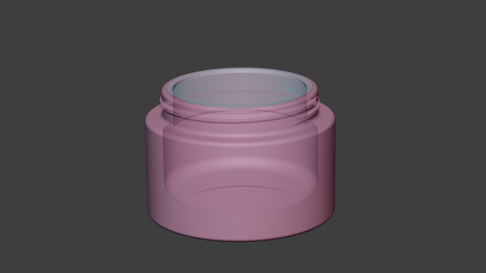 Cosmetic Jar 3D model_7