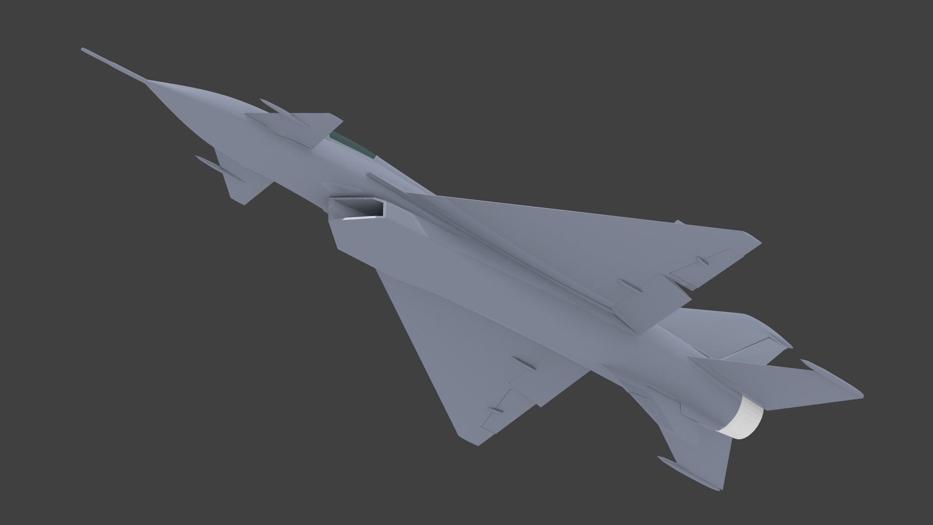 Mikoyan-Gurevich Ye-8  mig-23 3D print model_2