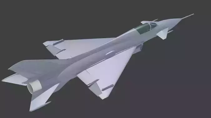 Mikoyan-Gurevich Ye-8  mig-23 3D print model