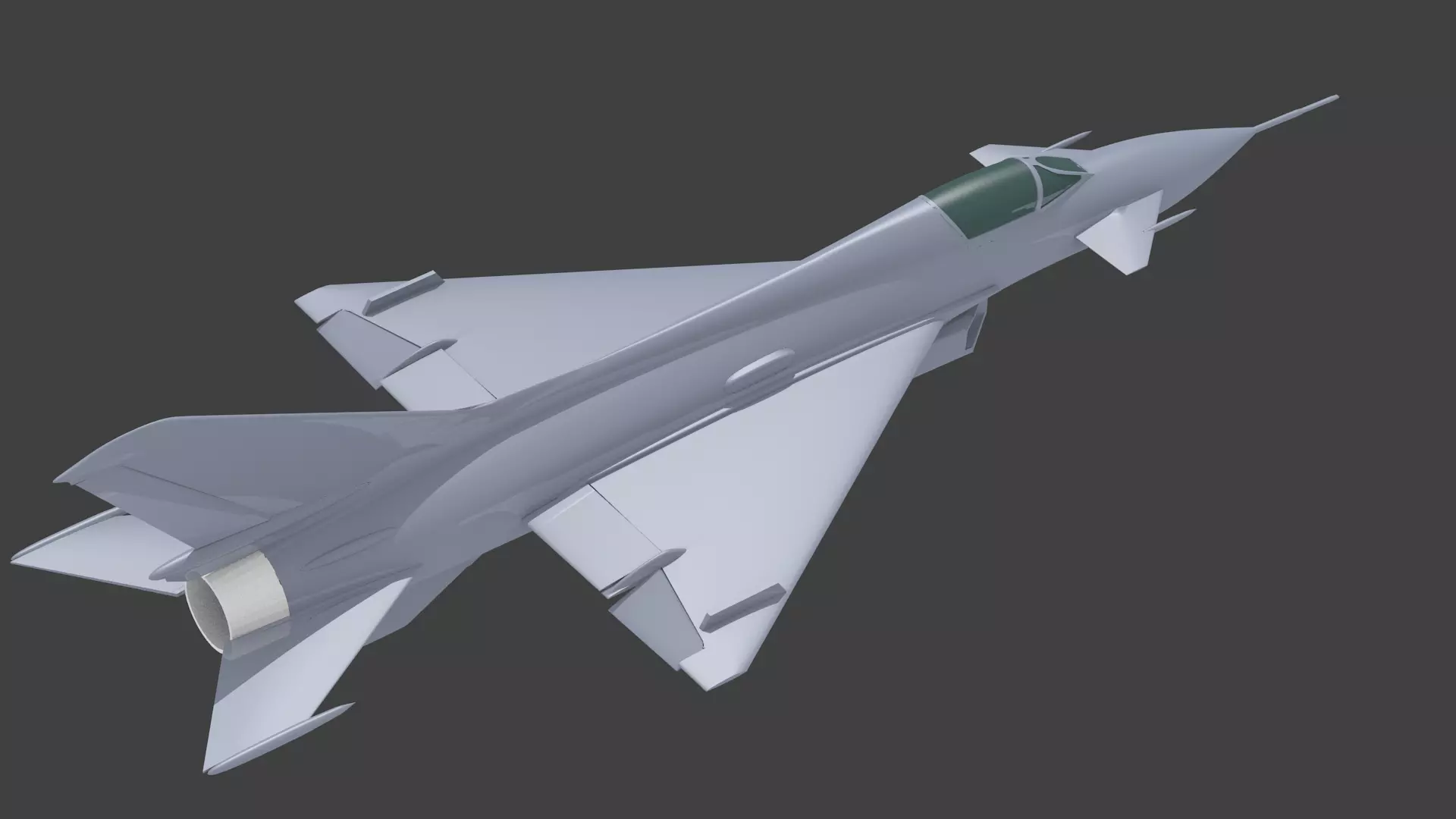 Mikoyan-Gurevich Ye-8  mig-23 3D print model_0
