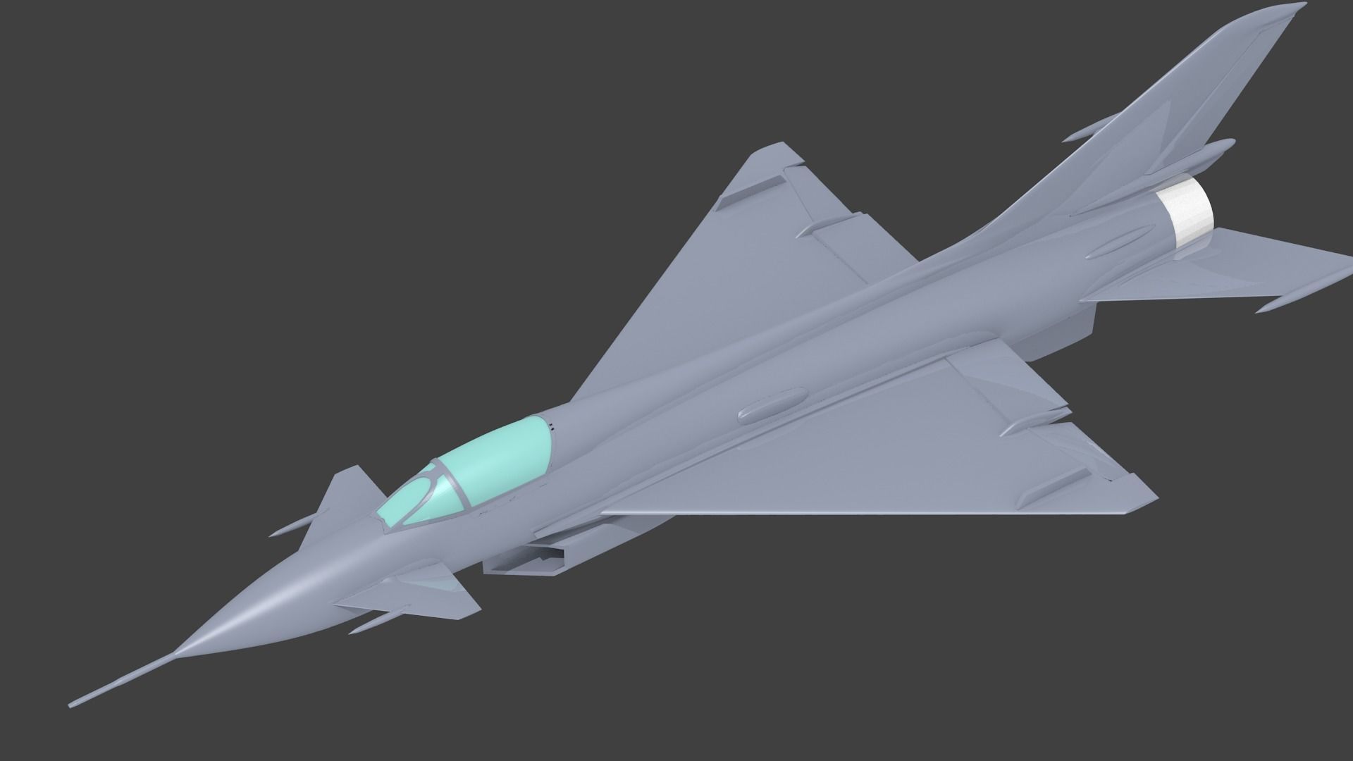 Mikoyan-Gurevich Ye-8  mig-23 3D print model_1