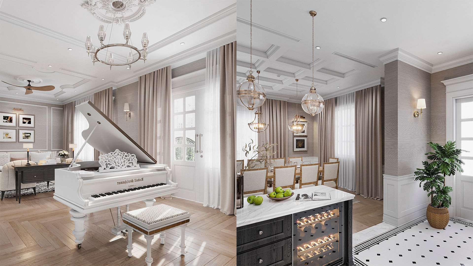 1st floor - Mr L House - Titan6 - Max OBJ SKP FBX Simlab Collada 3D model_4