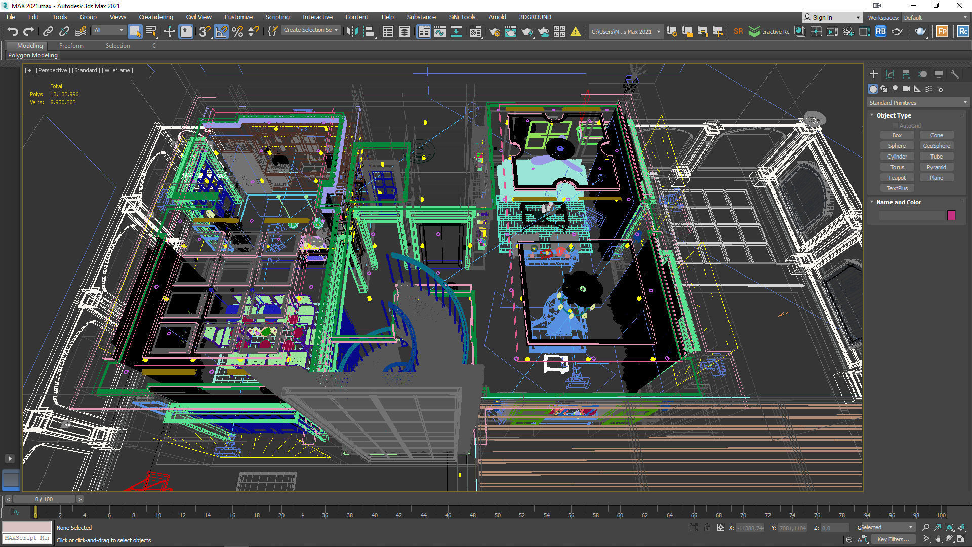 1st floor - Mr L House - Titan6 - Max OBJ SKP FBX Simlab Collada 3D model_1