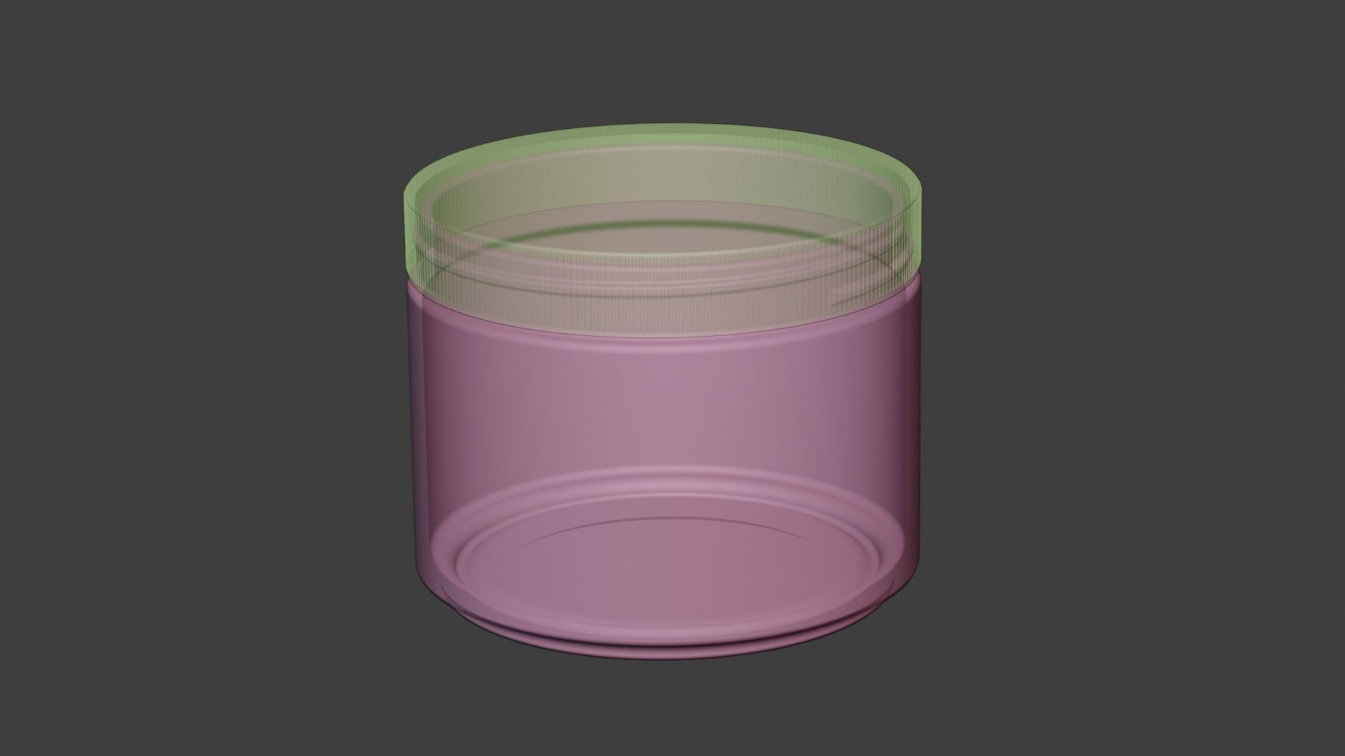 Cosmetic Jar 3D model_5