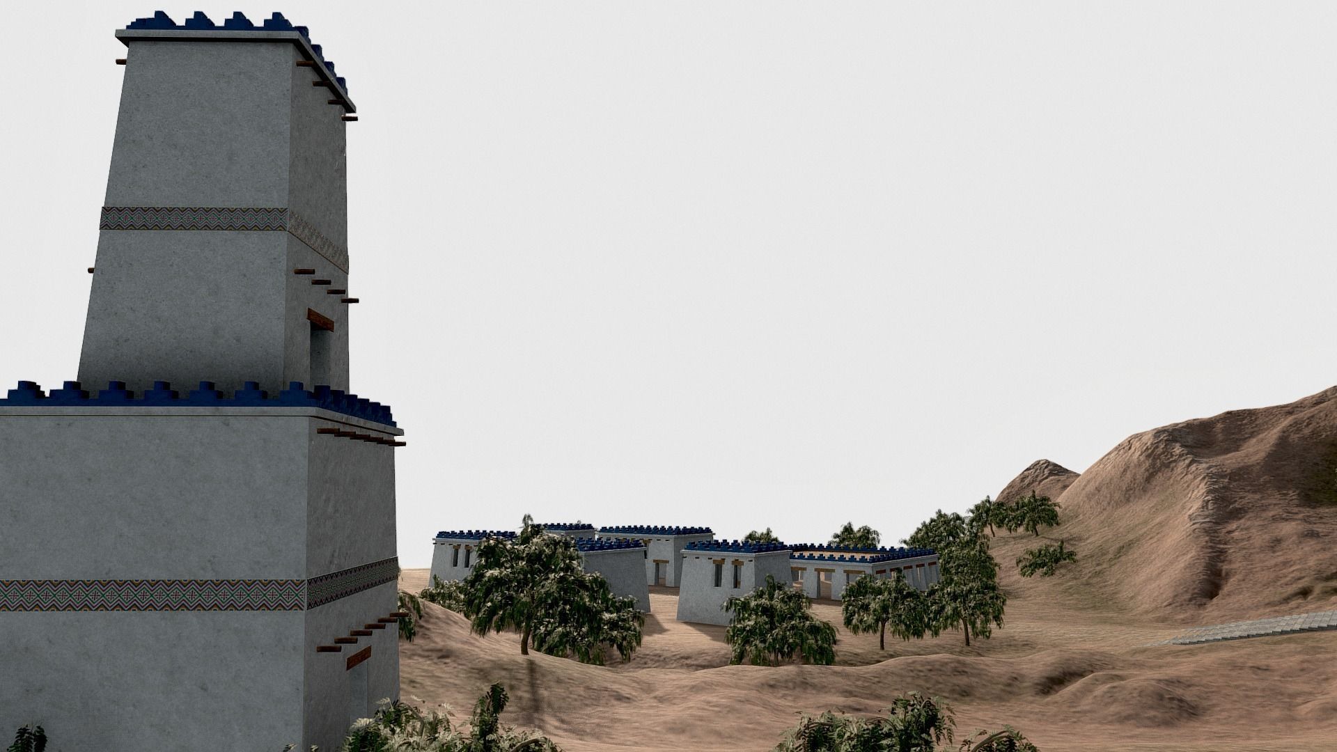 Persian Historical Buildings Low-poly 3D model_6