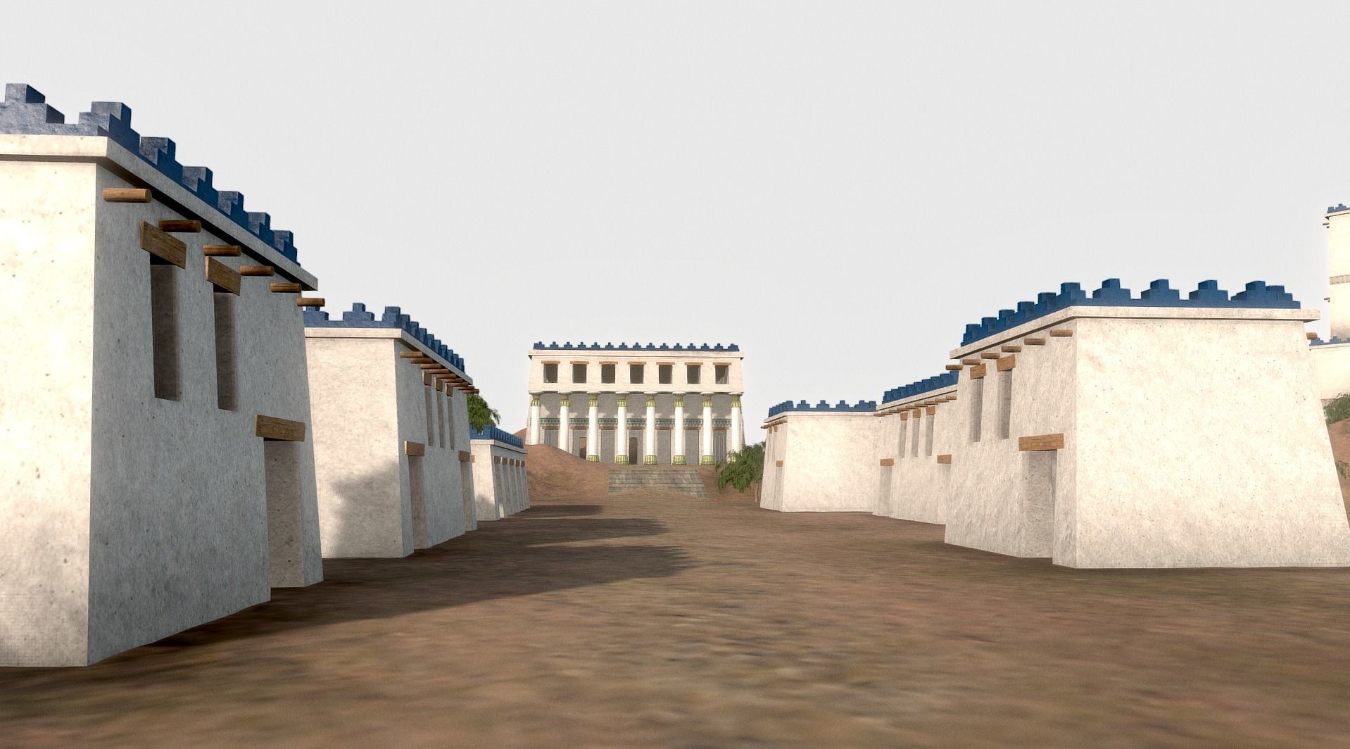 Persian Historical Buildings Low-poly 3D model_7