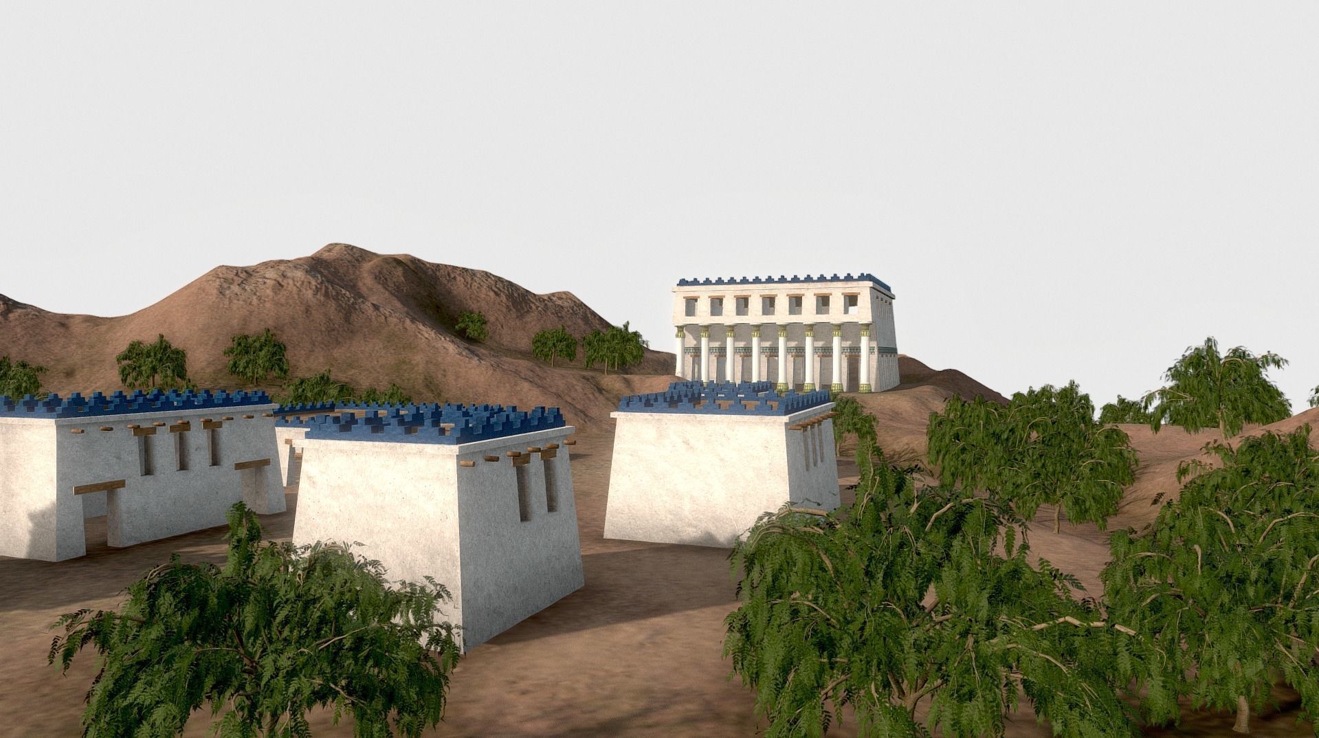 Persian Historical Buildings Low-poly 3D model_3