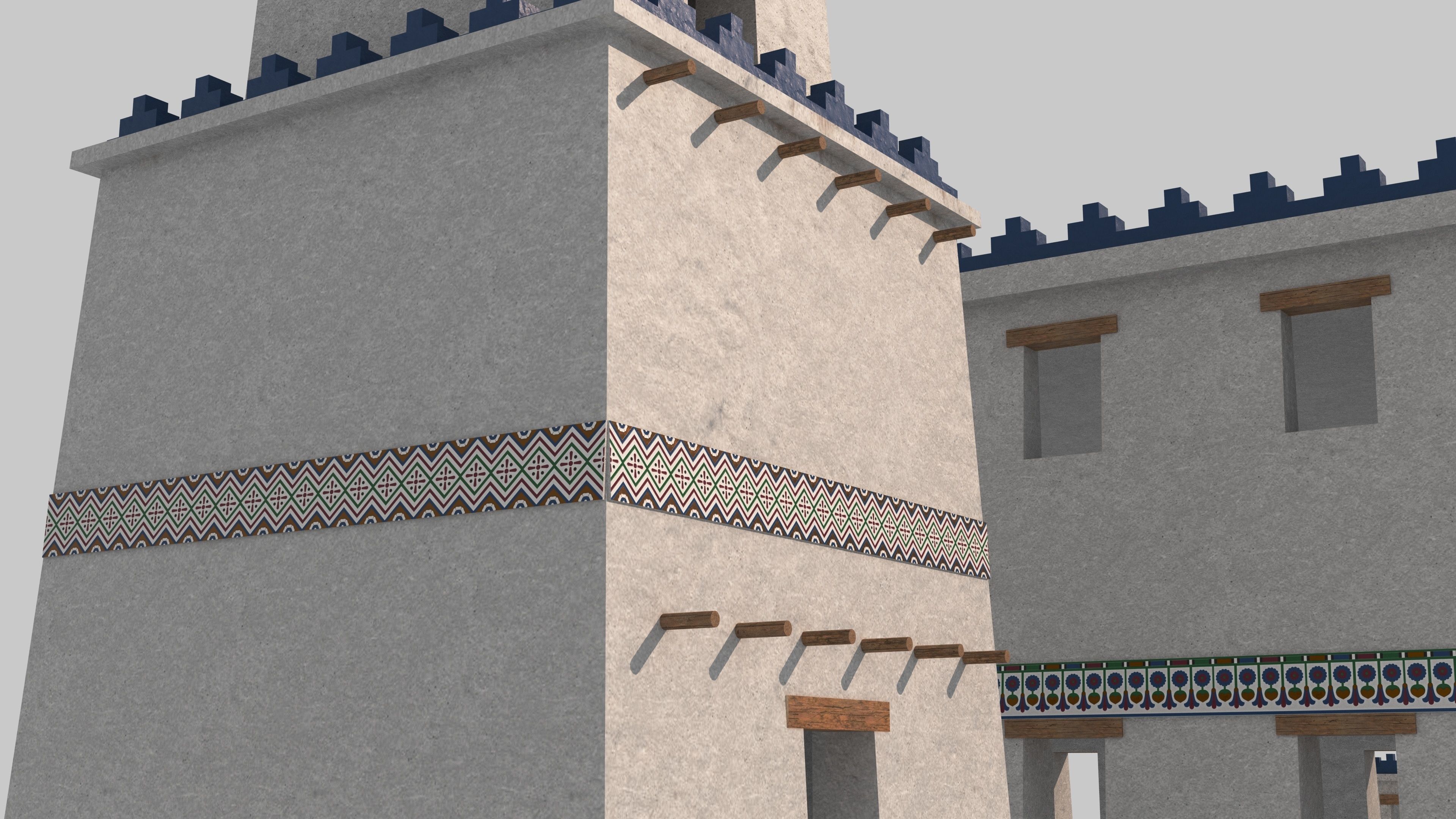 Persian Historical Buildings Low-poly 3D model_2