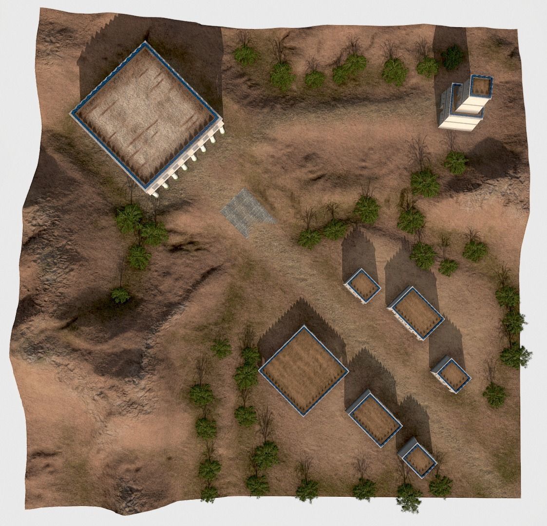 Persian Historical Buildings Low-poly 3D model_4