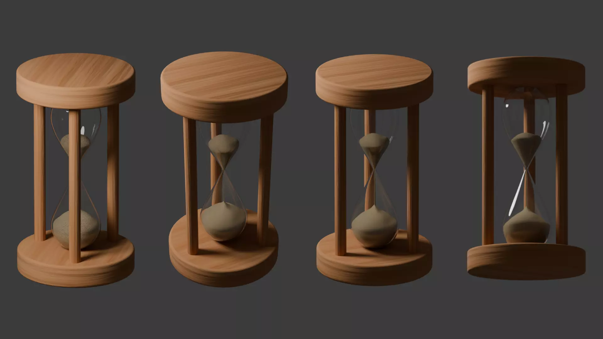 Hourglass 3D model_0