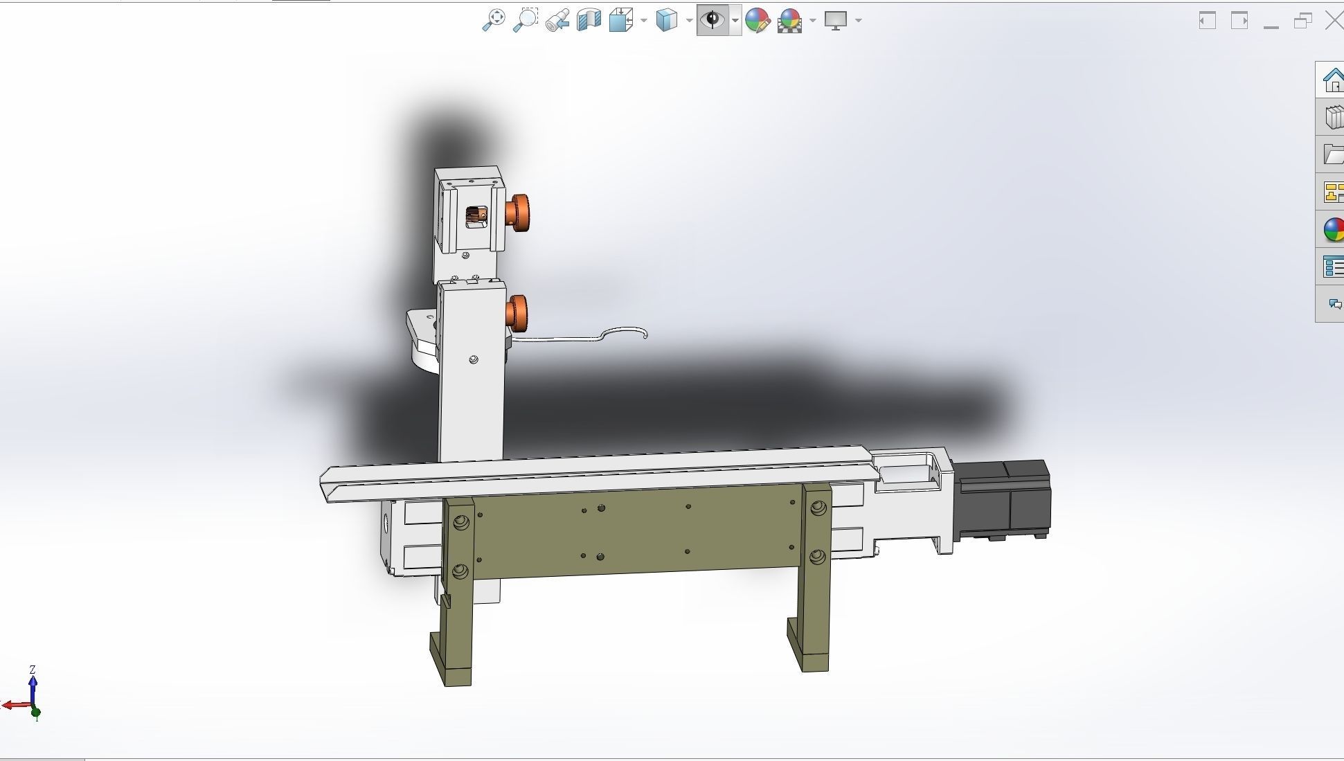 Gear magnetic strip adjustment mechanism 3D model_2