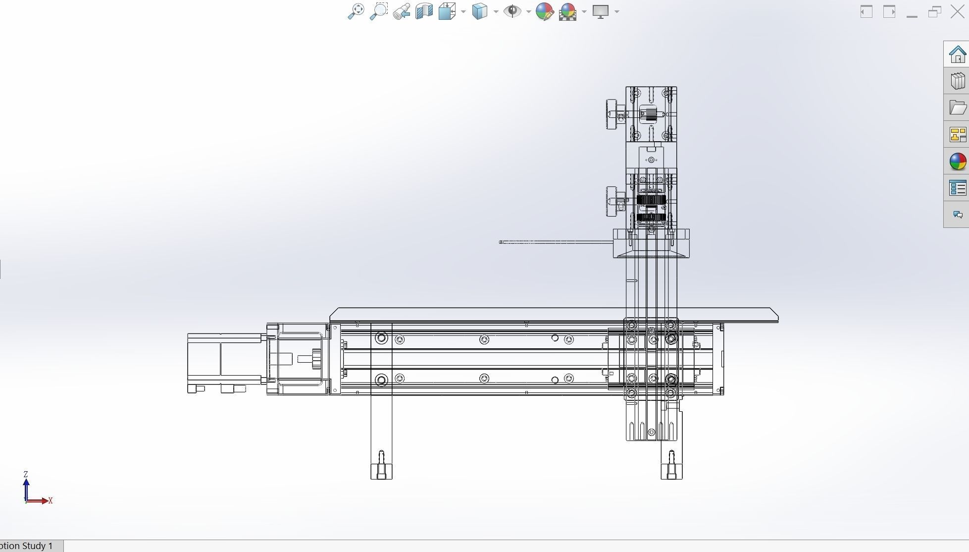 Gear magnetic strip adjustment mechanism 3D model_5