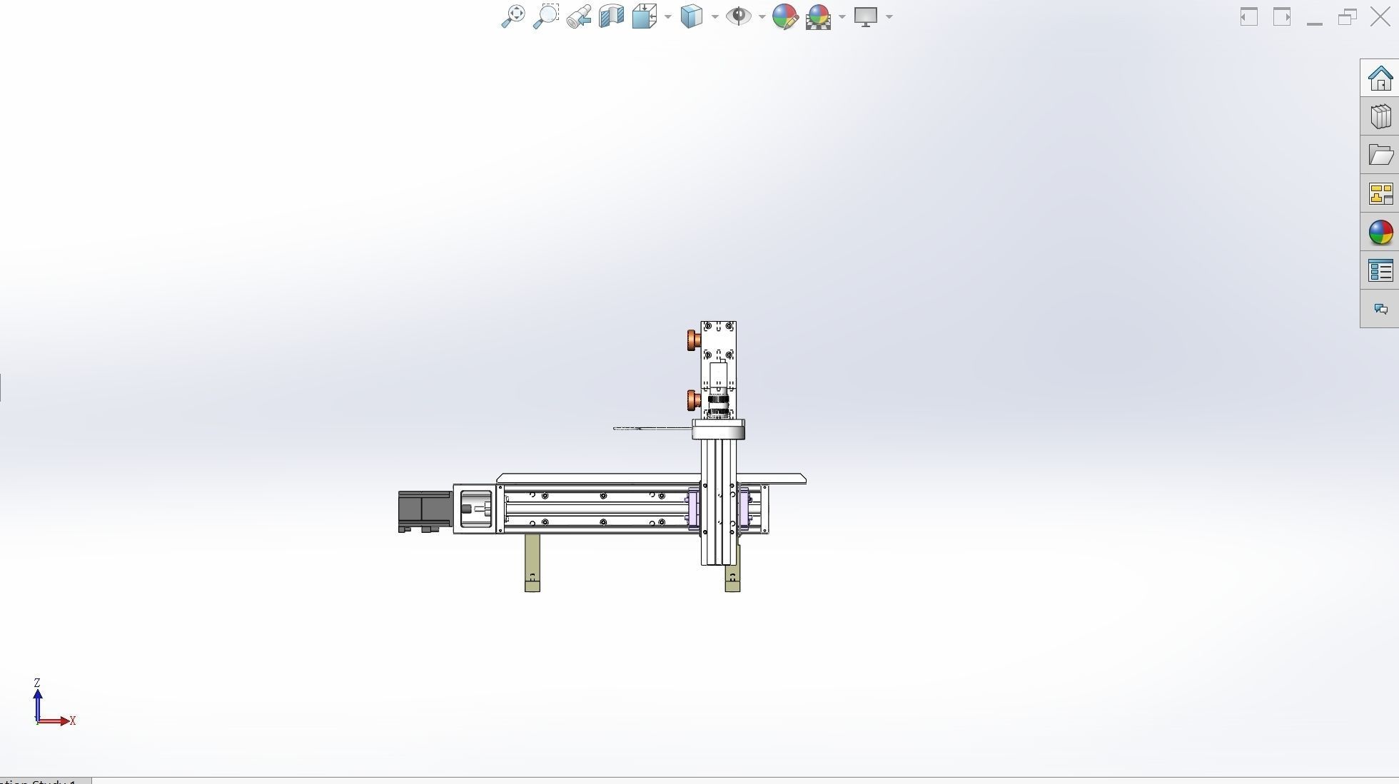 Gear magnetic strip adjustment mechanism 3D model_4