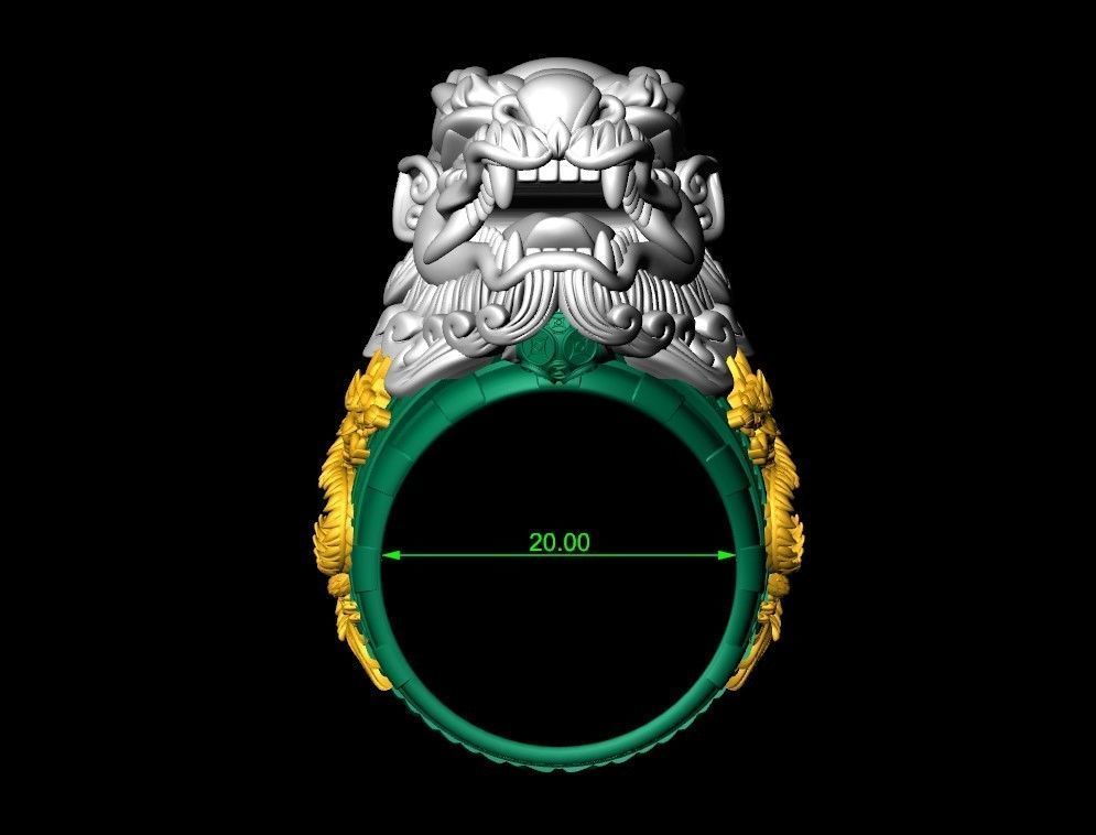 dragon Ring 3D print model_5