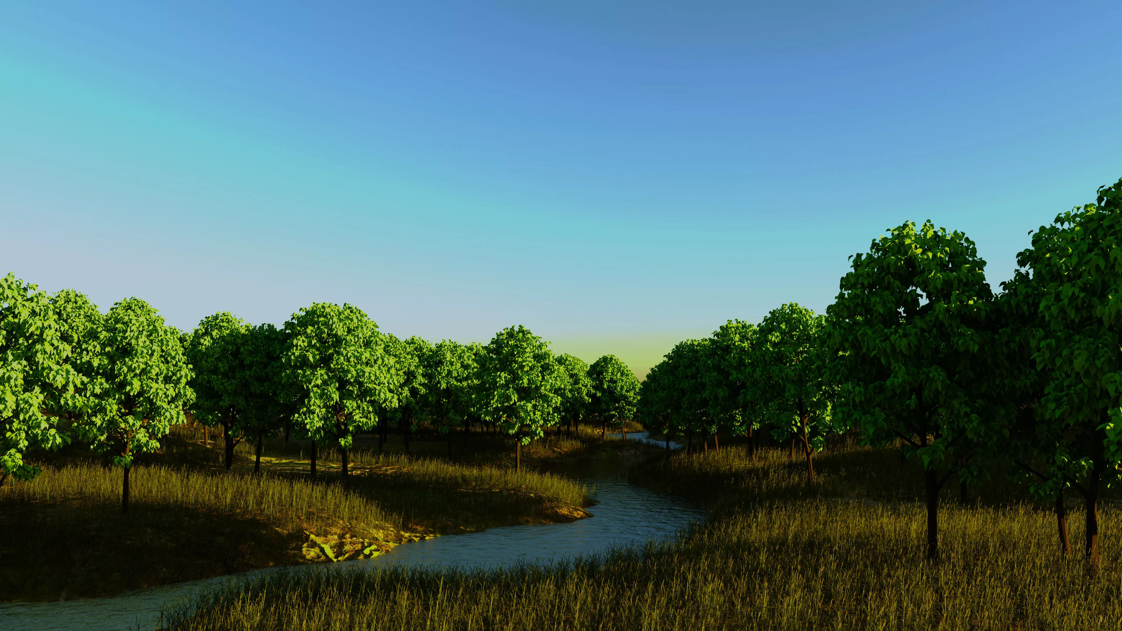 River Valley 3D model_0