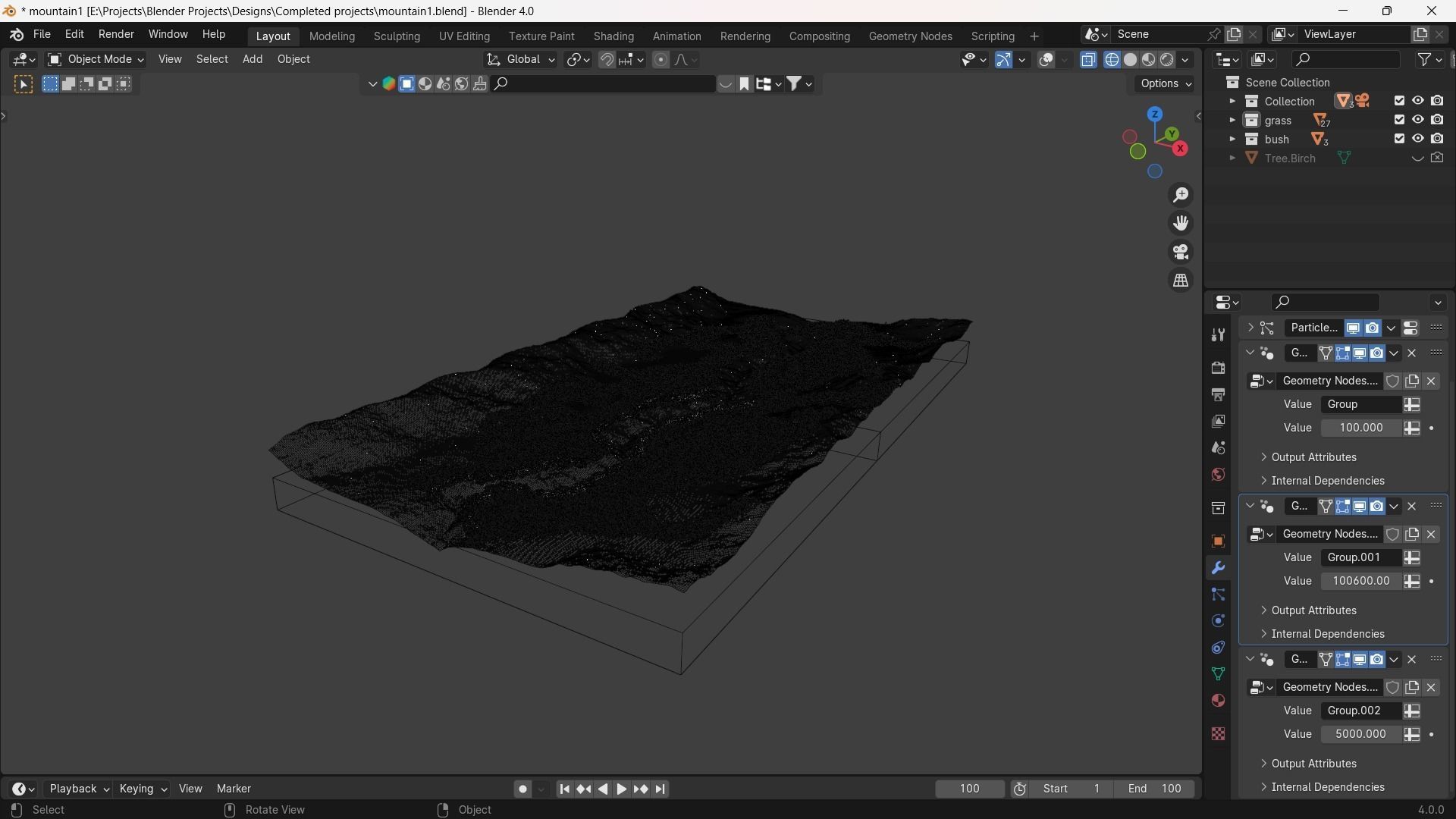 River Valley 3D model_5