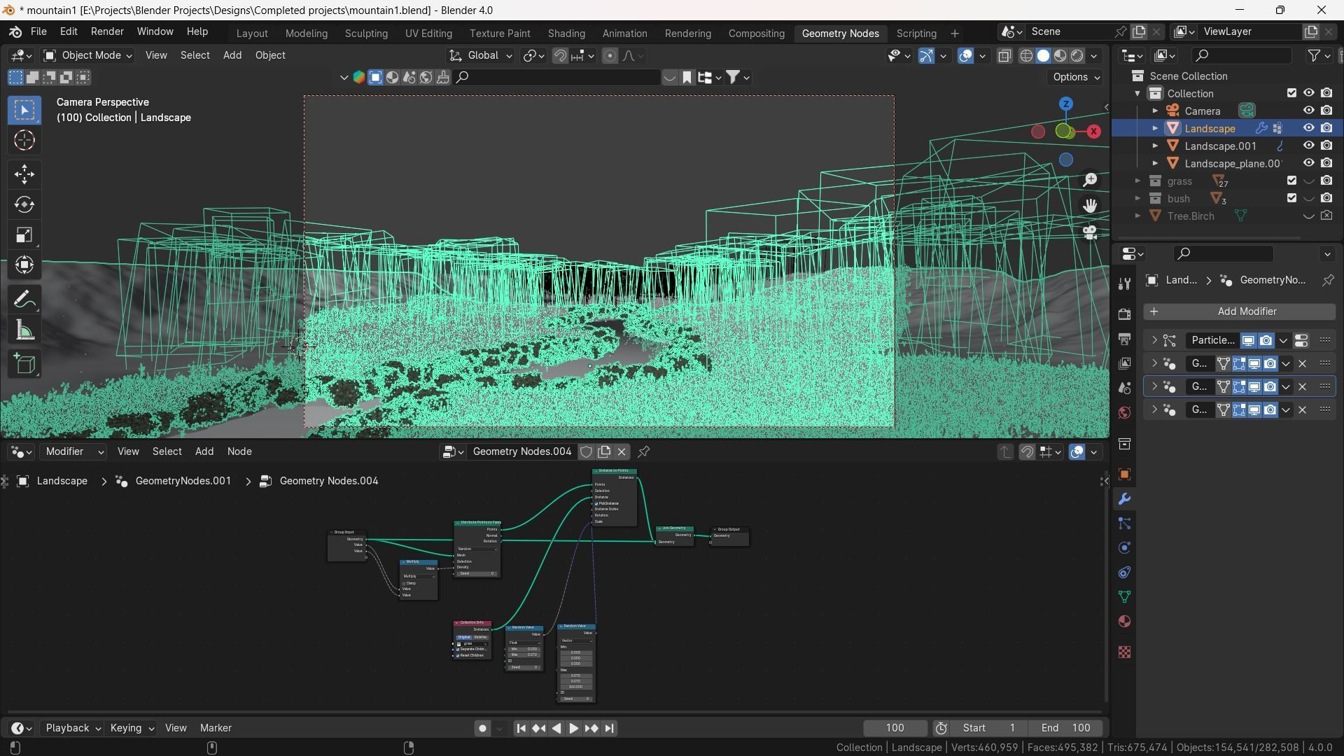 River Valley 3D model_9