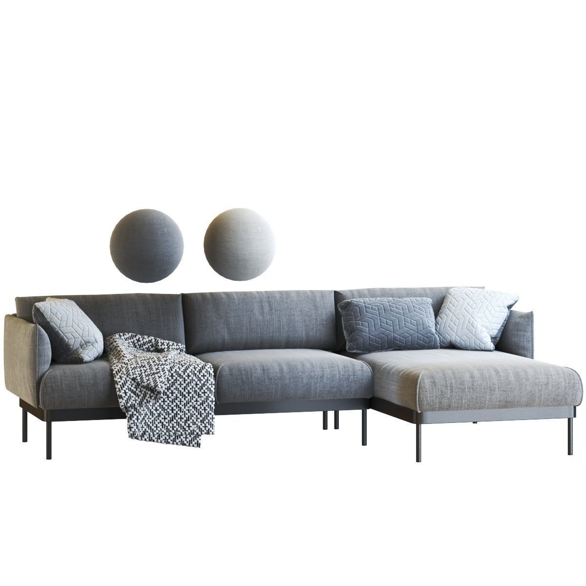 IKEA APPLARYD CORNER sofa 3D model_3