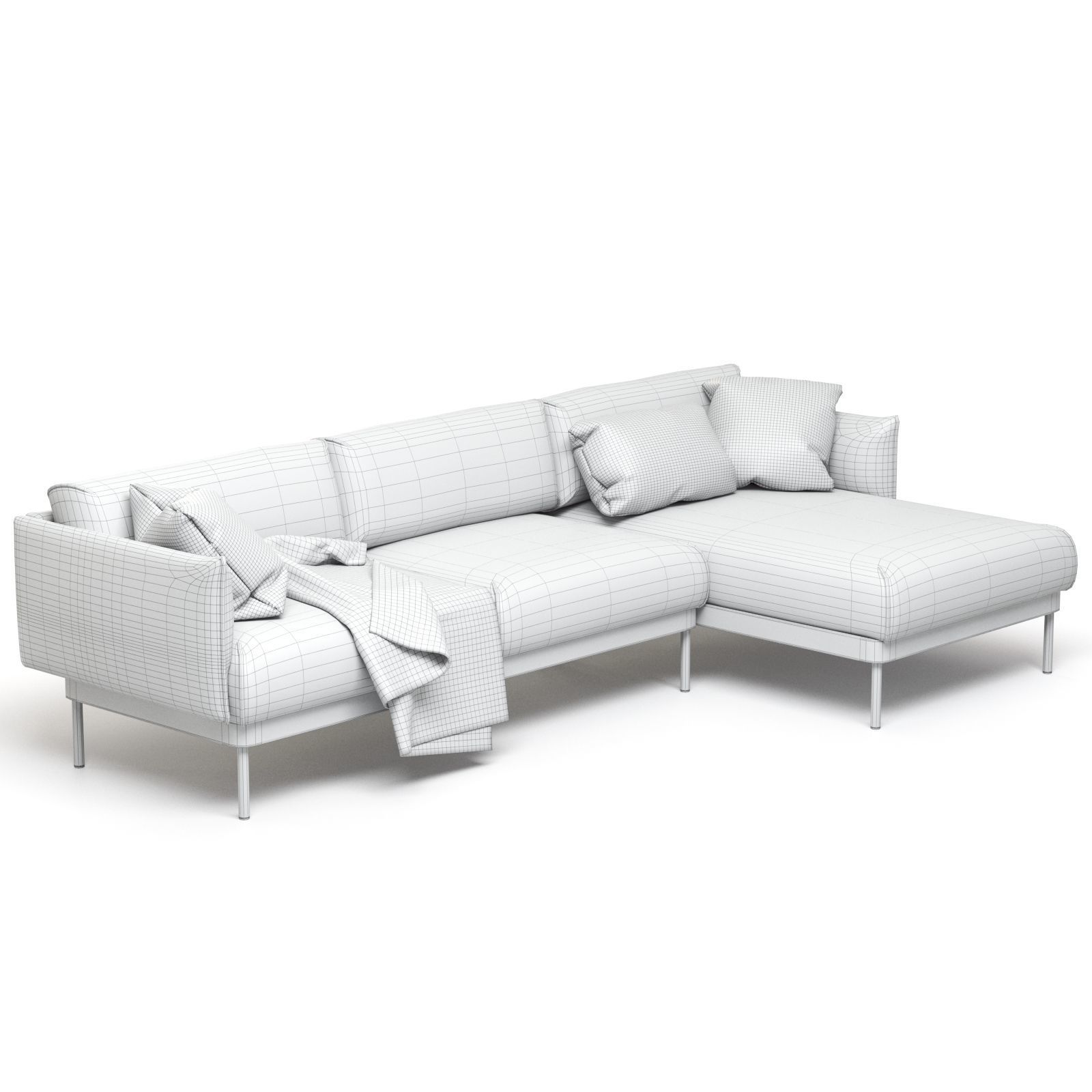 IKEA APPLARYD CORNER sofa 3D model_2