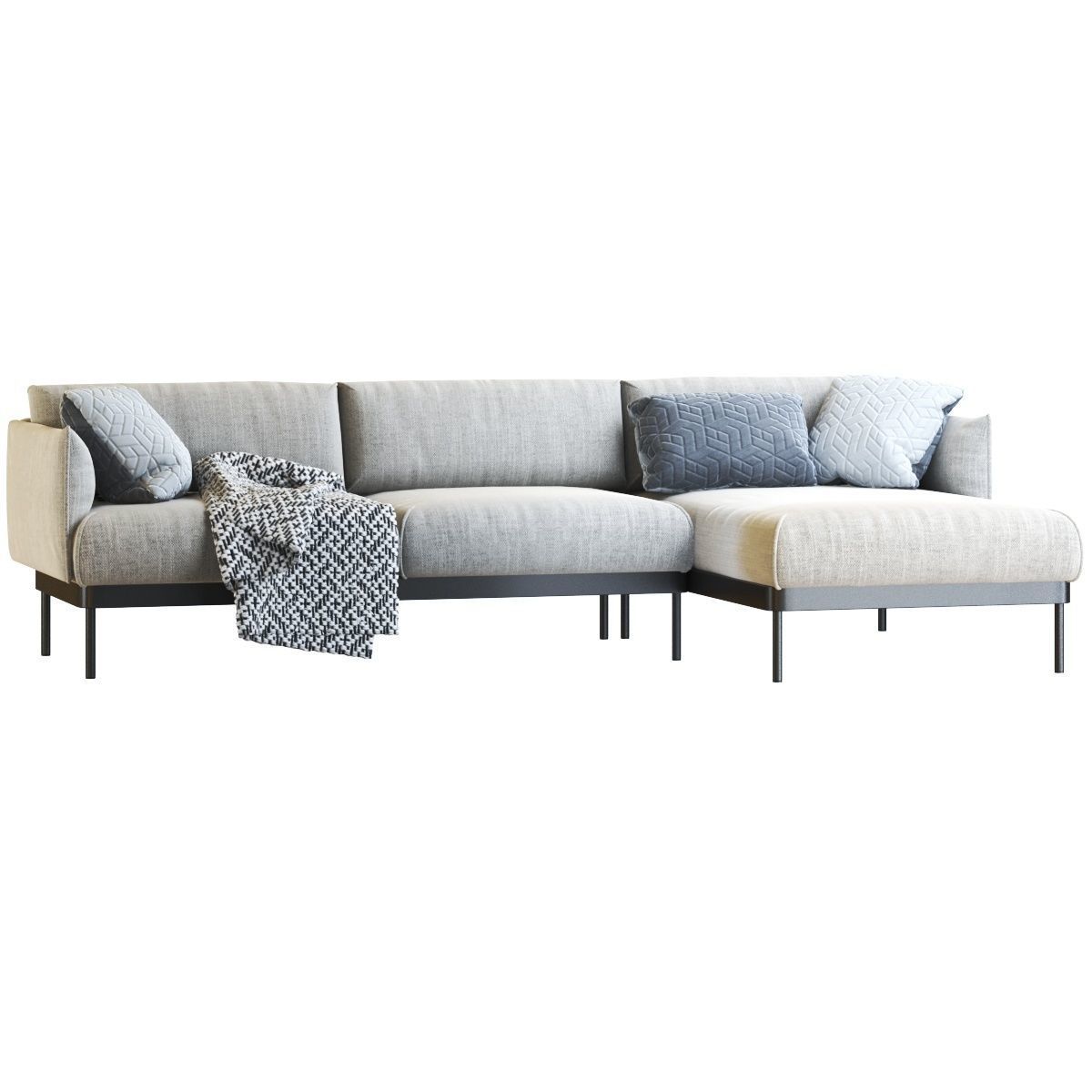 IKEA APPLARYD CORNER sofa 3D model_7
