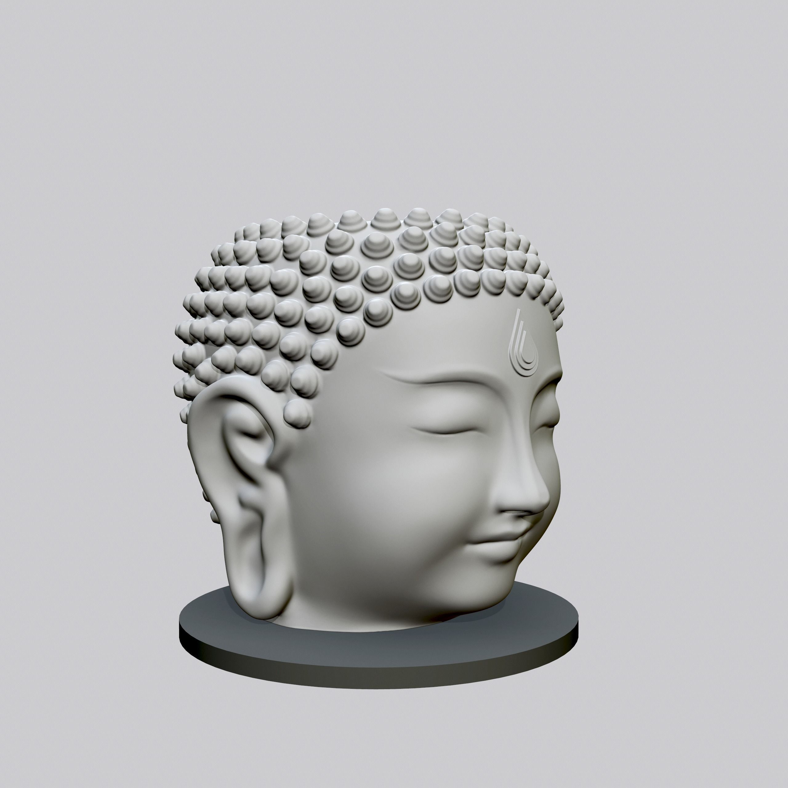 Buddha cachepot 3D print model_1