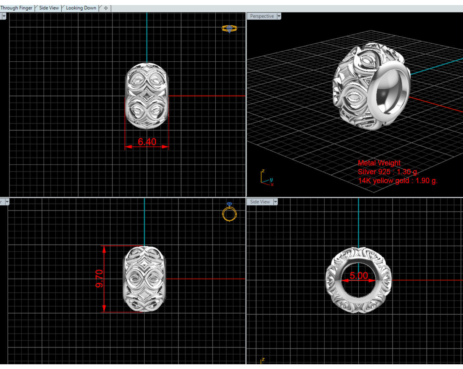 Bari bead charm-CHS 3D print model_1