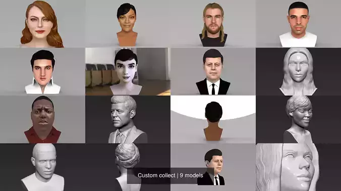 Custom collect 3D Model Collection